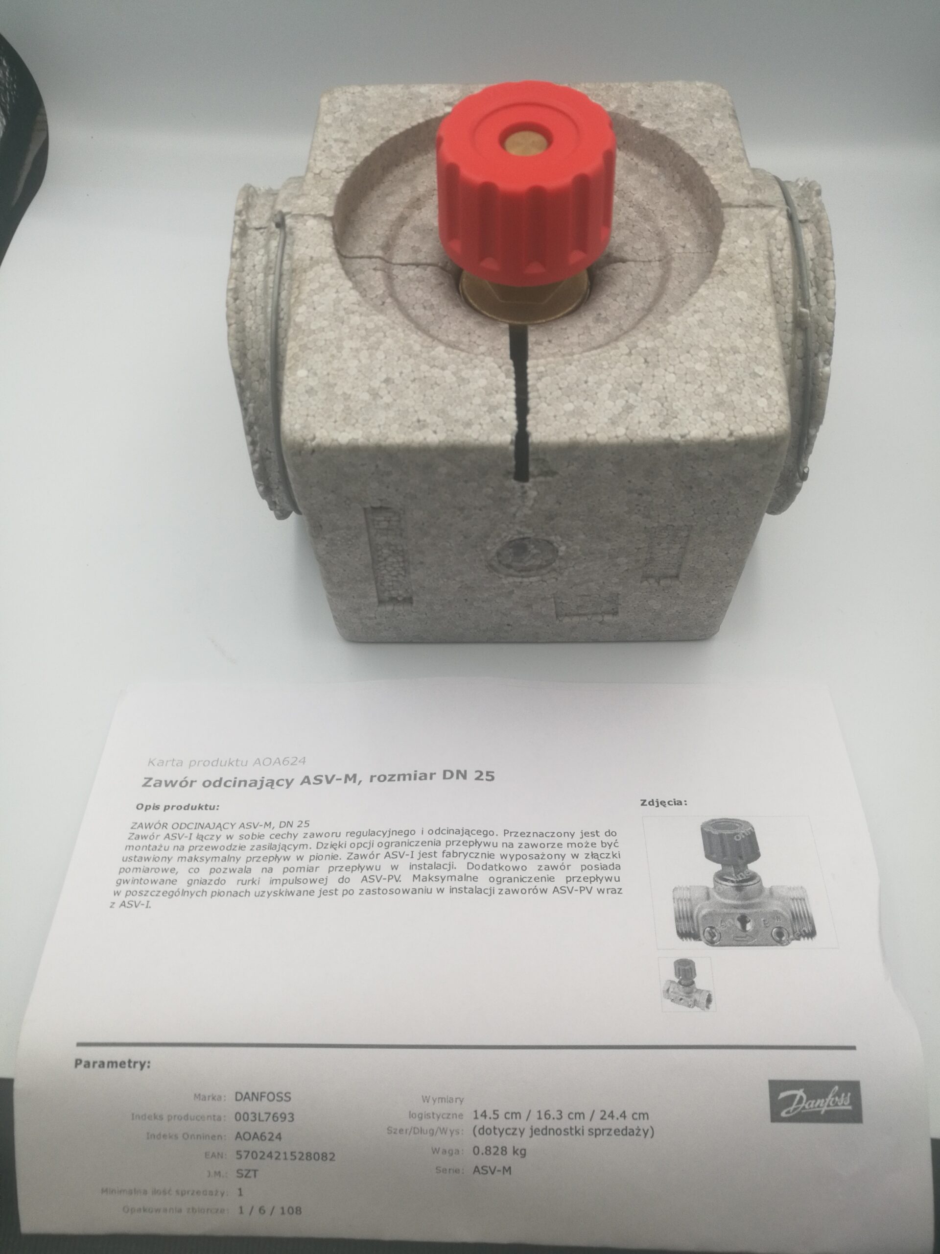 Danfoss Automatyczny zawór odcinający ASV-M DN25