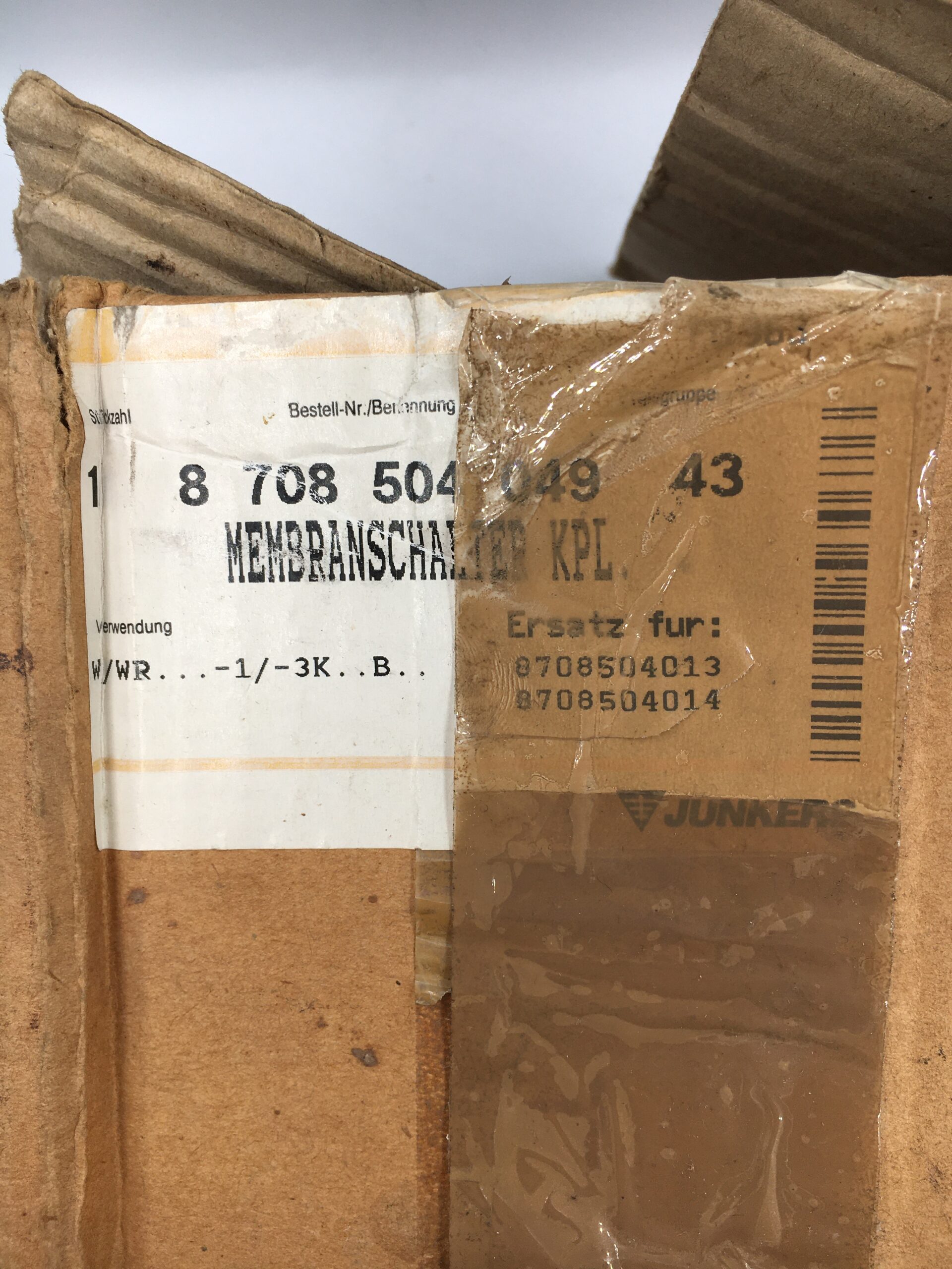 Przełącznik membranowy. Membrana kpl.WRP; 8708504049 Junkers Bosch - obrazek 3