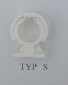 Uchwyt do rurek zapinany pod rurę 16mm